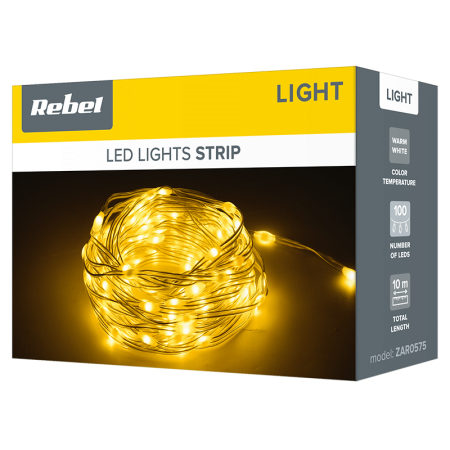 DECORATIUNE LED ALB CALD 10M REBEL [3]