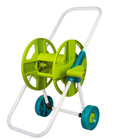 Accesorii - Derulator tambur pentru furtun cu cadru metalic și roți 45m TG 380966