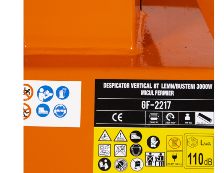 Despicator vertical 8T lemn/busteni 3000W [4]
