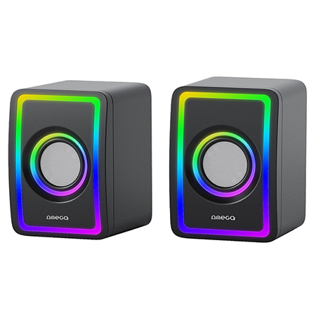 Import - DIFUZOARE STEREO 2.0 6W RMS RGB USB 3.5MM