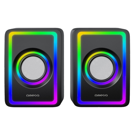 DIFUZOARE STEREO 2.0 6W RMS RGB USB 3.5MM [2]