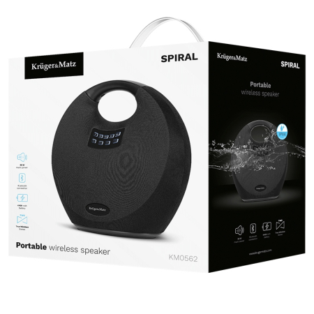DIFUZOR WIRELESS PORTABIL 36W SPIRAL KRUGER & MATZ [2]