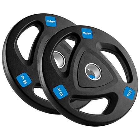 Bodybuilding - DISC GREUTATE FONTA CAUCIUCATA SET 2 X 15 KG REBEL ACTI