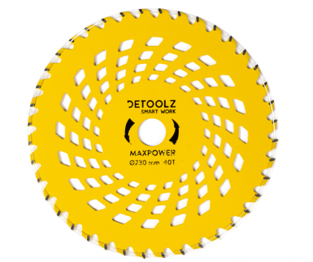 Tuns, tăiere, ingrijire - Disc motocoasă 40T Vidia 230x25.4x2 mm MaxPower DZ-MC7003-S001-G01