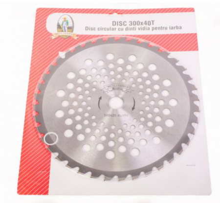 Consumabile cosit și trimmere - Disc motocositoare vidia 12/300 MF GF-0299 - pentru iarbă și vegetație deasă