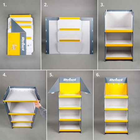 DISPLAY STAND CARTON REBEL [4]