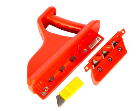 Dispozitiv Detoolz pentru sanfrenare gips-carton, aschiere unghi 45°60°, cu 10 lame [4]