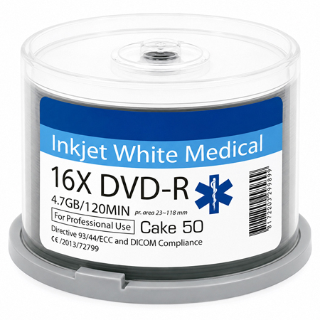 Periferice PC - DVD-R 4.7GB 16X PRINTABIL MEDICAL SET 50 BUC TRAXDATA