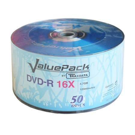 PC, periferice - DVD-R 4.7GB 16X SET 50 BUC TRAXDATA