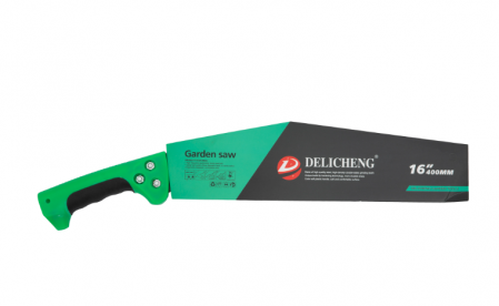 Fierăstrău curbat negru cu cârlig și mâner verde GF-1869 [1]