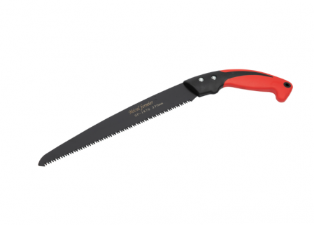 Unelte de mană - Fierăstrău drept negru cu mâner și capac roșu GF-1870