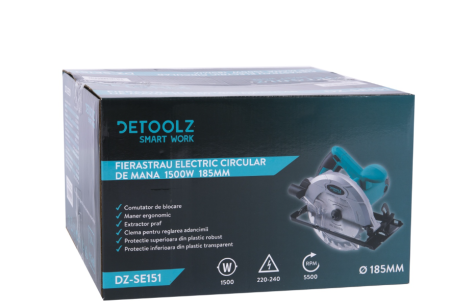 Fierastrau electric circular de mana 1500W 185mm [3]