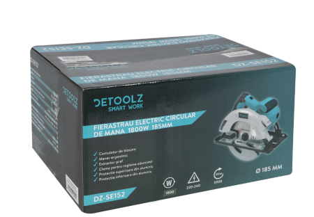 Fierastrau electric circular de mana 1800W 185mm [4]