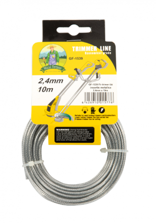 Consumabile cosit și trimmere - Fir trimer/MTC cu insertie metal 10M 2.4mm GF-1539