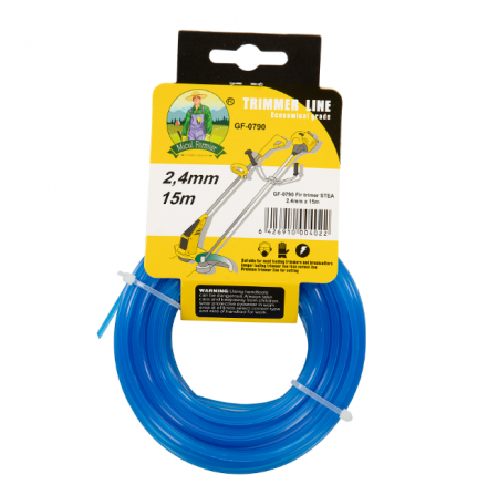 Consumabile cosit și trimmere - Fir trimer STEA 2.4mm x 15m  GF-0790