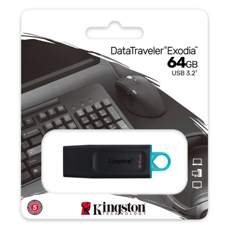 FLASH DRIVE 64GB DT USB 3.2 GEN1 KINGSTON [3]
