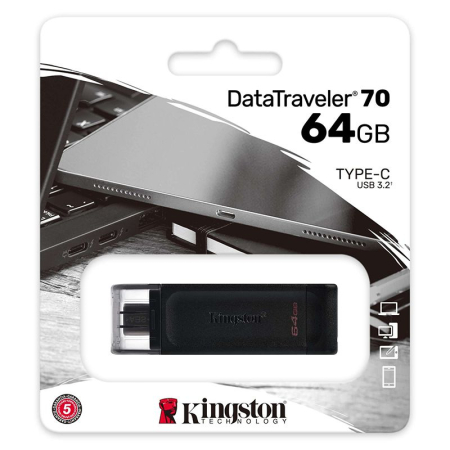 FLASH DRIVE 64GB DT70 USB 3.2 TIP C KINGSTON [2]