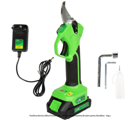 Gradina - Foarfeca electrica Micul Fermier 20V, 2 Ah, capacitate maxima de taiere 30mm, Brushless