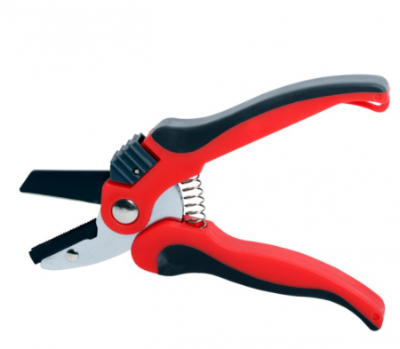 Tuns, tăiere, ingrijire - Foarfecă vie lată cu arc și mâner bimaterial 19mm - model 40013