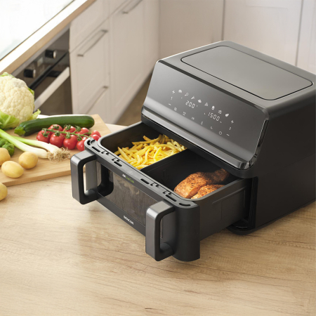 FRITEUZA DUBLA DIGITAL AIRFRYER 2X4.5 L 2700W SENCOR [2]