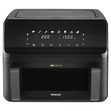 Echipamente Bucătărie - FRITEUZA DUBLA DIGITAL AIRFRYER 2X4.5 L 2700W SENCOR