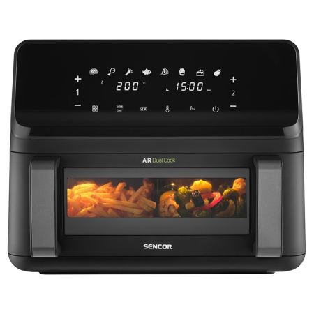 FRITEUZA DUBLA DIGITAL AIRFRYER 2X4.5 L 2700W SENCOR [4]