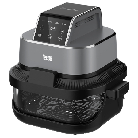 FRITEUZA GLASS AIRFRYER 4L+1.5L 1500W TEESA [1]