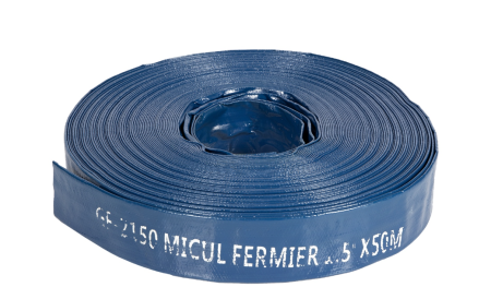 Gradina - Furtun apa refulare Flat PVC 1.5" 50M 2bar