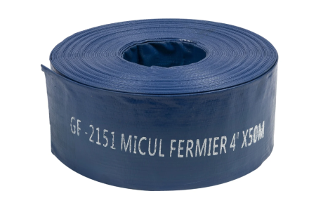 Irigare - Furtun apa refulare Flat PVC 4" 50M 2 bar