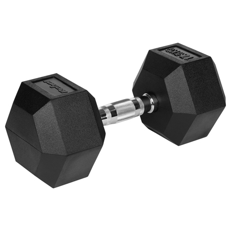 Rebel Active - GANTERE DUMBBELL HEX FONTA CAUCIUCATA 17.5KG REBEL ACTI