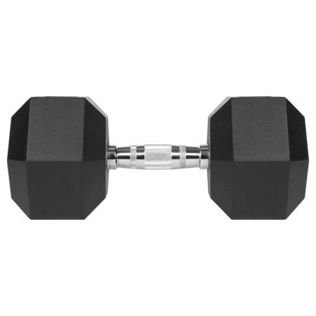 GANTERE DUMBBELL HEX FONTA CAUCIUCATA 22.5KG REBEL ACTI [2]