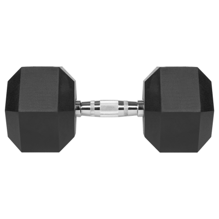 GANTERE DUMBBELL HEX FONTA CAUCIUCATA 25KG REBEL ACTIVE [2]