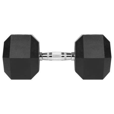 GANTERE DUMBBELL HEX FONTA CAUCIUCATA 27.5KG REBEL ACTI [2]