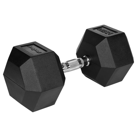 Rebel Active - GANTERE DUMBBELL HEX FONTA CAUCIUCATA 27.5KG REBEL ACTI
