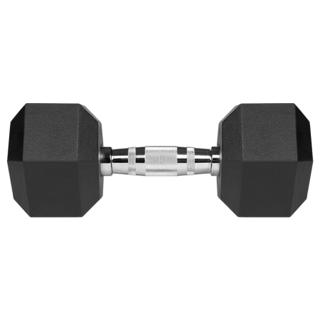 GANTERE DUMBBELL HEX FONTA CAUCIUCATA 2X10KG REBEL ACTI [5]