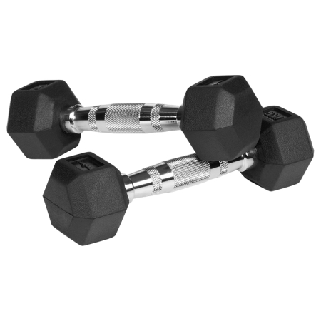 GANTERE DUMBBELL HEX FONTA CAUCIUCATA 2X1KG REBEL ACTIV [2]