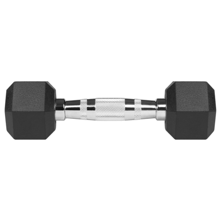 GANTERE DUMBBELL HEX FONTA CAUCIUCATA 2X2KG REBEL ACTIV [4]