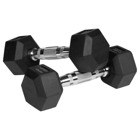 GANTERE DUMBBELL HEX FONTA CAUCIUCATA 2X3KG REBEL ACTIV [2]