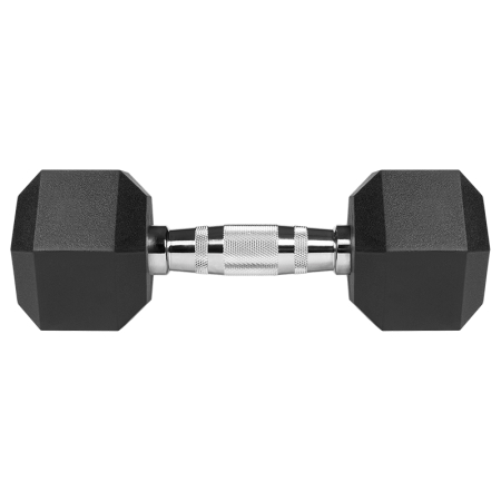 GANTERE DUMBBELL HEX FONTA CAUCIUCATA 2X7KG REBEL ACTIV [4]