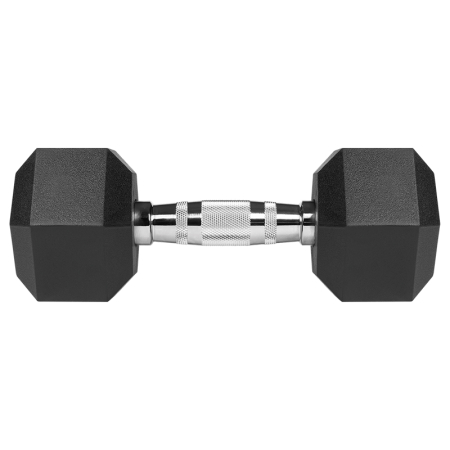 GANTERE DUMBBELL HEX FONTA CAUCIUCATA 2X8KG REBEL ACTIV [4]