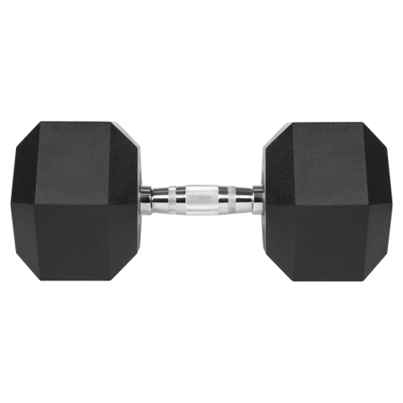 GANTERE DUMBBELL HEX FONTA CAUCIUCATA 30KG REBEL ACTIVE [2]