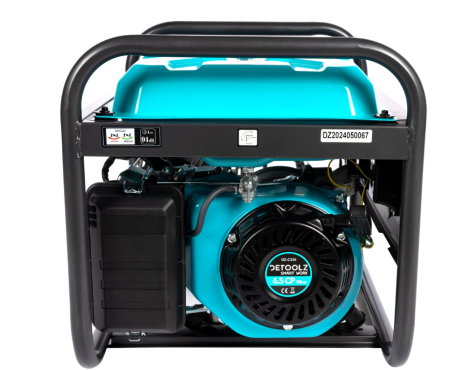 Generator Detoolz 2.5kW 2 prize 230V benzina, 4T, pornire manuala 15L fara roti G01 [7]