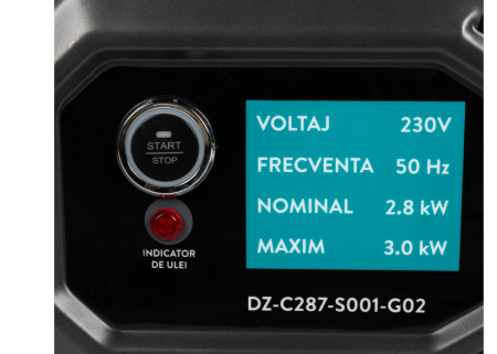 Generator Detoolz 3kW 2P230 B4T pornire electrica 15L fara roti G02 [4]