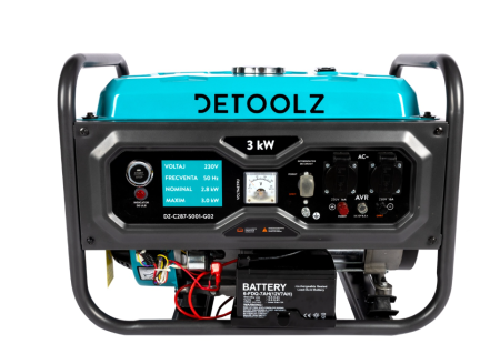 Generatoare curent - Generator Detoolz 3kW 2P230 B4T pornire electrica 15L fara roti G02