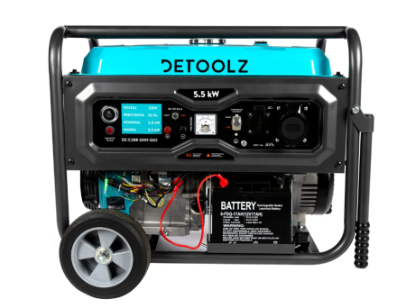 Generatoare curent - Generator Detoolz 5.5kW 2P230 B4T pornire electrica 25L cu roti G02