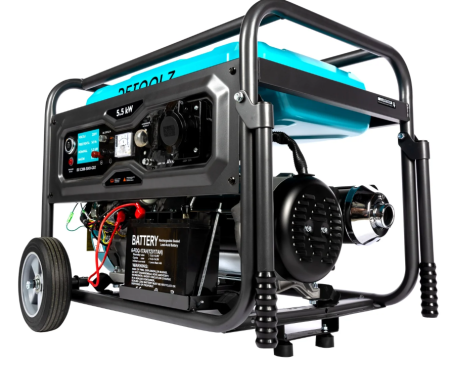 Generator Detoolz 5.5kW 2P230 B4T pornire electrica 25L cu roti G02 [4]