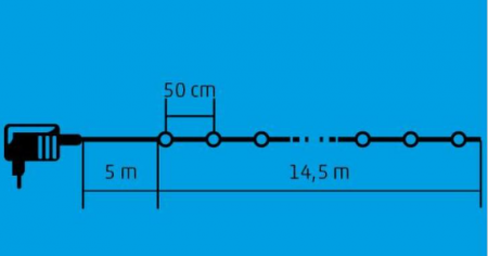 Ghirlandă LED exterior 30 globuri colorate 14.5m LPL 30/M [1]