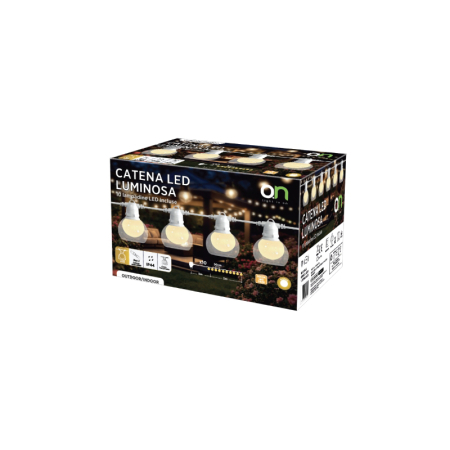 GHIRLANDA LED 10 BECURI X 0.56W 3000K 8M [2]