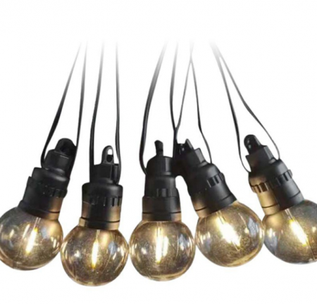Ghirlandă solară LED 0.5W x 10, 12m, 3000K lumină caldă, SKU-7804 [2]