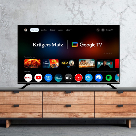 GOOGLE SMART TV 5.0 50 INCH 126CM H265 HEVC KRUGER&MATZ [8]